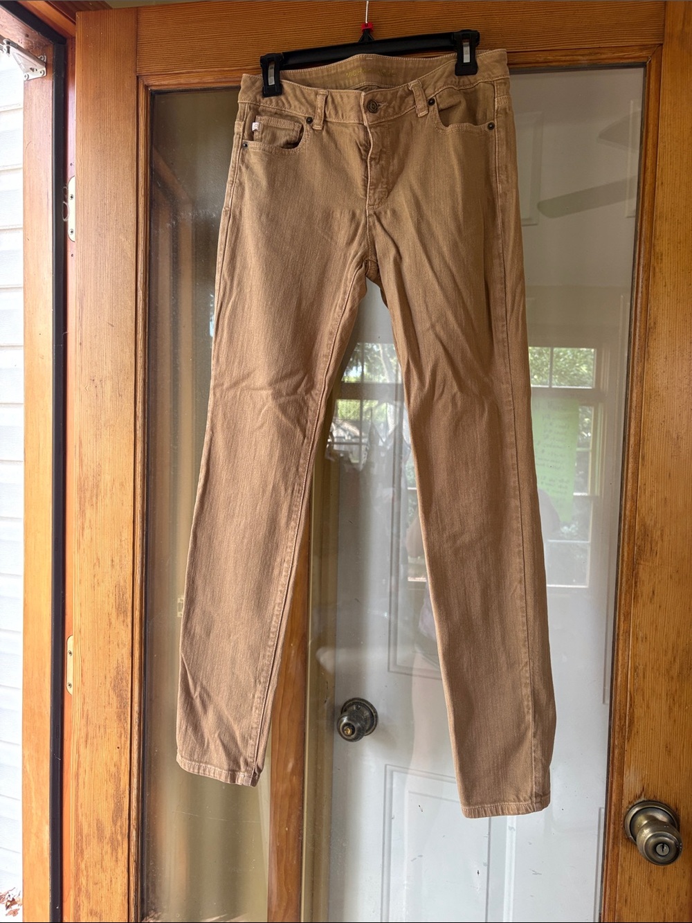 Michael Kohrs Tan Straight-Leg Jean pants, stretchy and great fall color!